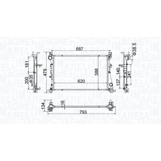 SU RADYATORU MEKANIK (FIAT EGEA 1.3 MJT 2015- )621×416X34