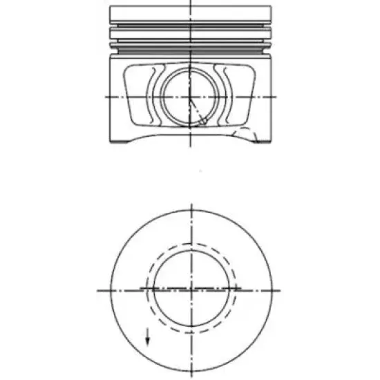 PISTON+SGM (ADET) STD PSST.V-JTT-A4-A6 2.0tdi *BMN-BLB-BMA-BKP-BRE-BKD* *81* 