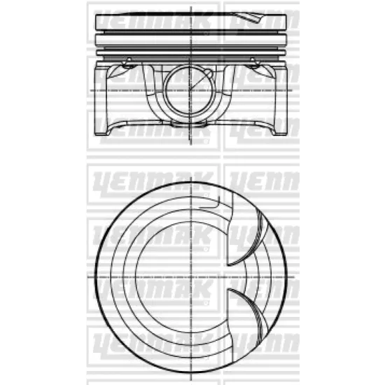 PISTON+SEGMAN KOMPLE-STD (VW GOLF 13-17 POLO 15-18 AUDI A3 13-16 )CYVC-CJZB-CYVB-CJZA-CJZD