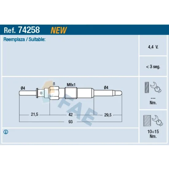 KIZDIRMA BUJISI OPEL ANTARA 06> CHEVROLET CAPTIVA 06> CRUZE 09> LACETTI 07> NUBIRA 05> 2.0 D