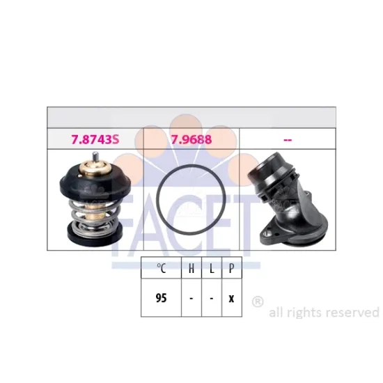 TERMOSTAT A3 A4 A5 Q5 TT OCTAVIA SUPERB GOLF VI JETTA PASSAT TIGUAN 1.8 2.0TFSI / TSI CPMB CESA BZB CDAA CBFA CCTA CCZA