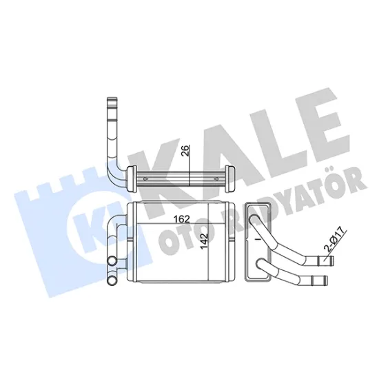 KALORİFER RADYATORU BRAZING HYUNDAI H100 KAMYONET 97/03